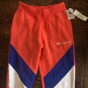 NWT champion sweatpants with zipper ankle!